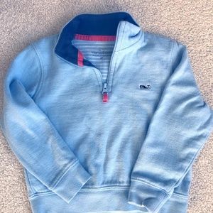 Vineyard Vines Toddler 1/4 Zip Light Blue 2T